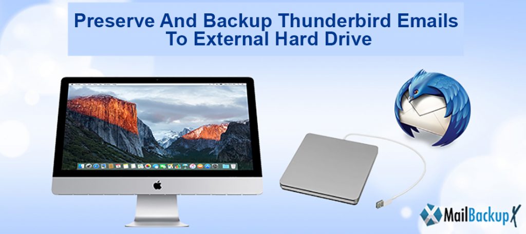 backup Thunderbird emails to external hard drive