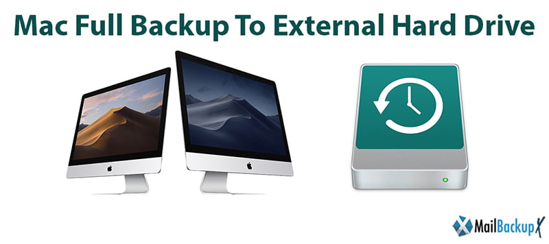 how do i backup my mac on an external hard drive