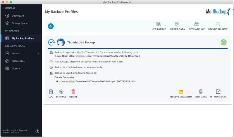 mail backup x for mac appked